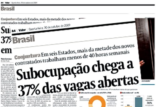 Lei trabalhista aumenta subemprego e renda baixa, afirma economista