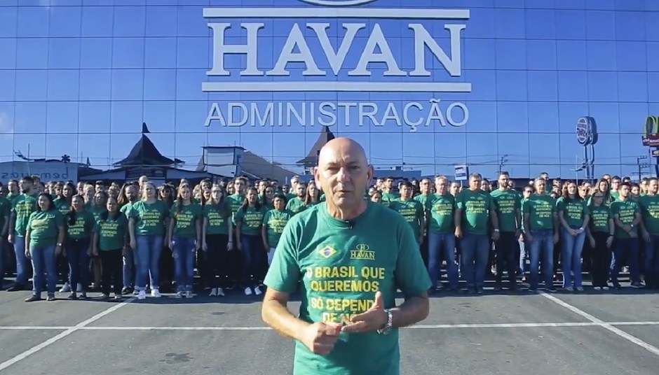 Dono das lojas Havan coage funcionários a votarem em Bolsonaro