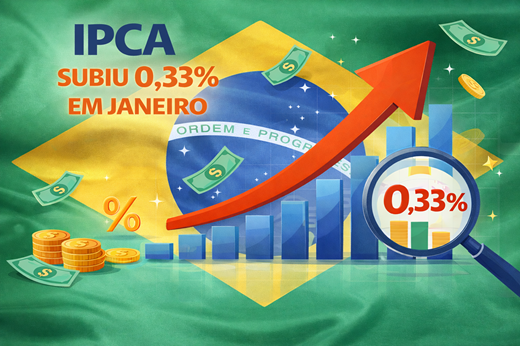 IPCA: preços sobem 0,33% em janeiro, com pressão dos combustíveis