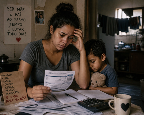 Ser mãe solo custa caro para mulheres no mercado de trabalho