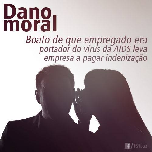 Empregado alvo de boato sobre AIDS receberá indenização