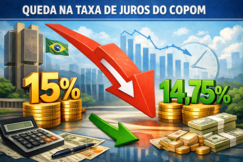 BC cita Oriente Médio e reduz juros a 14,75%; taxa segue no topo do mundo
