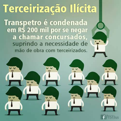 Transpetro é condenada em R$ 200 mil por terceirização ilícita